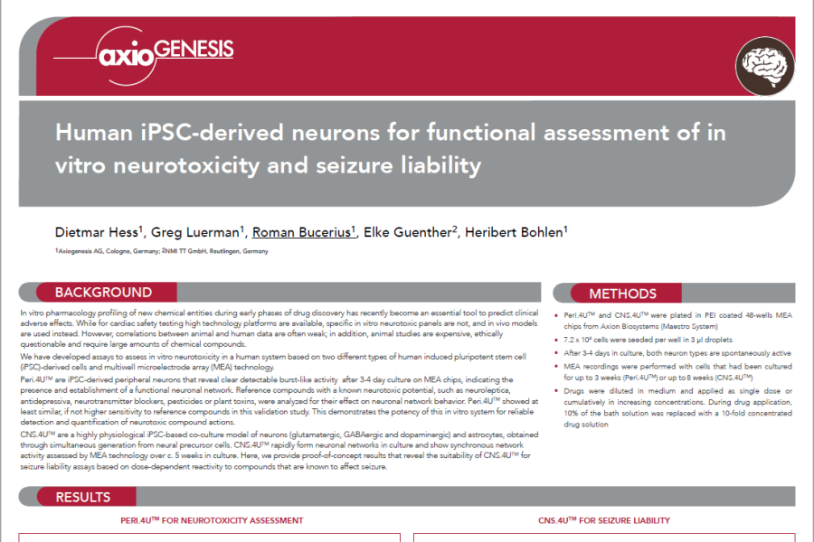 2016 NRDT Poster Hess hiPSC-derived neurons