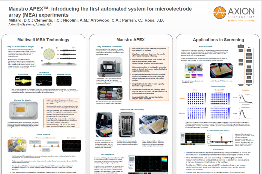 2016 SLAS poster Millard Maestro Apex automation